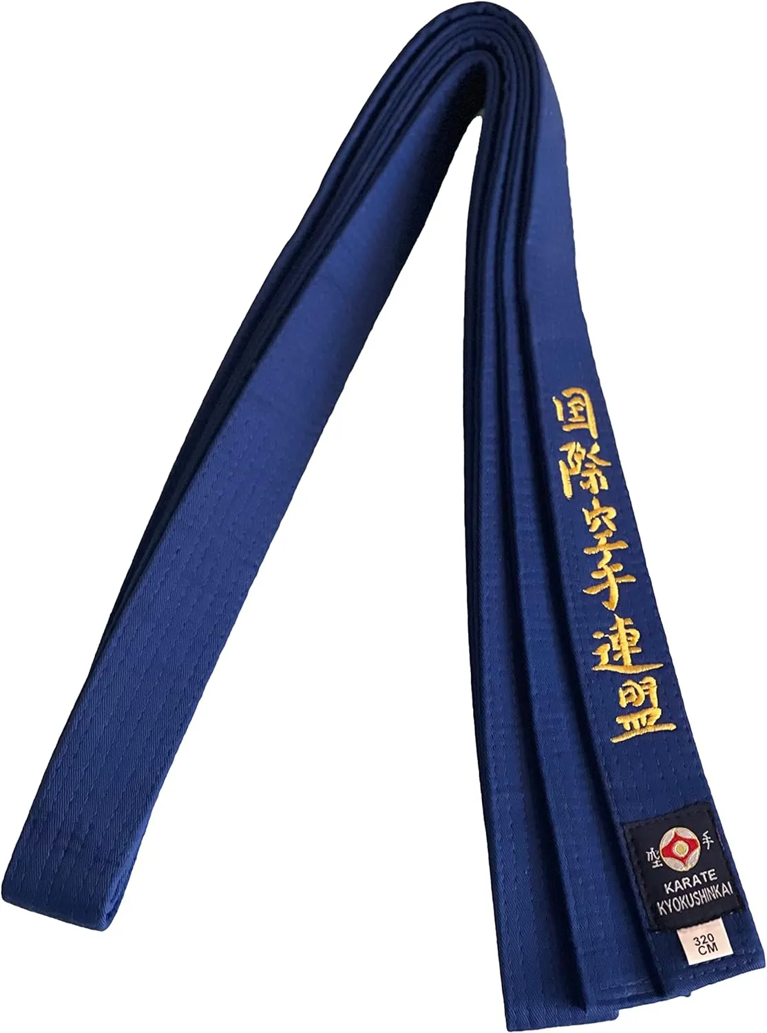 VICTORBUDO USA KYOKUSHIN EMBROIDERED KARATE BELT IN ALL COLORS