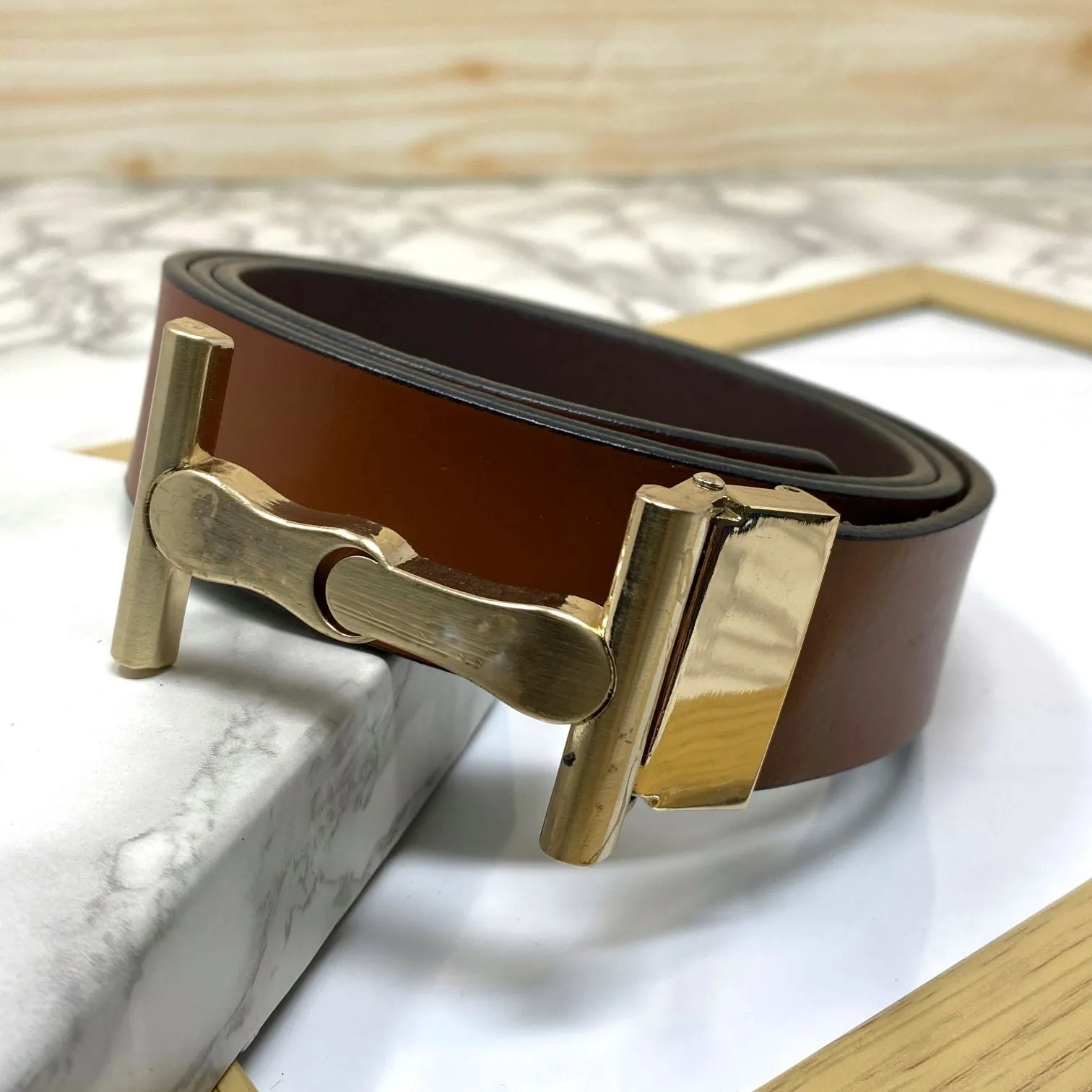 Vintage Design Leather Strap Belt-JonasParamount