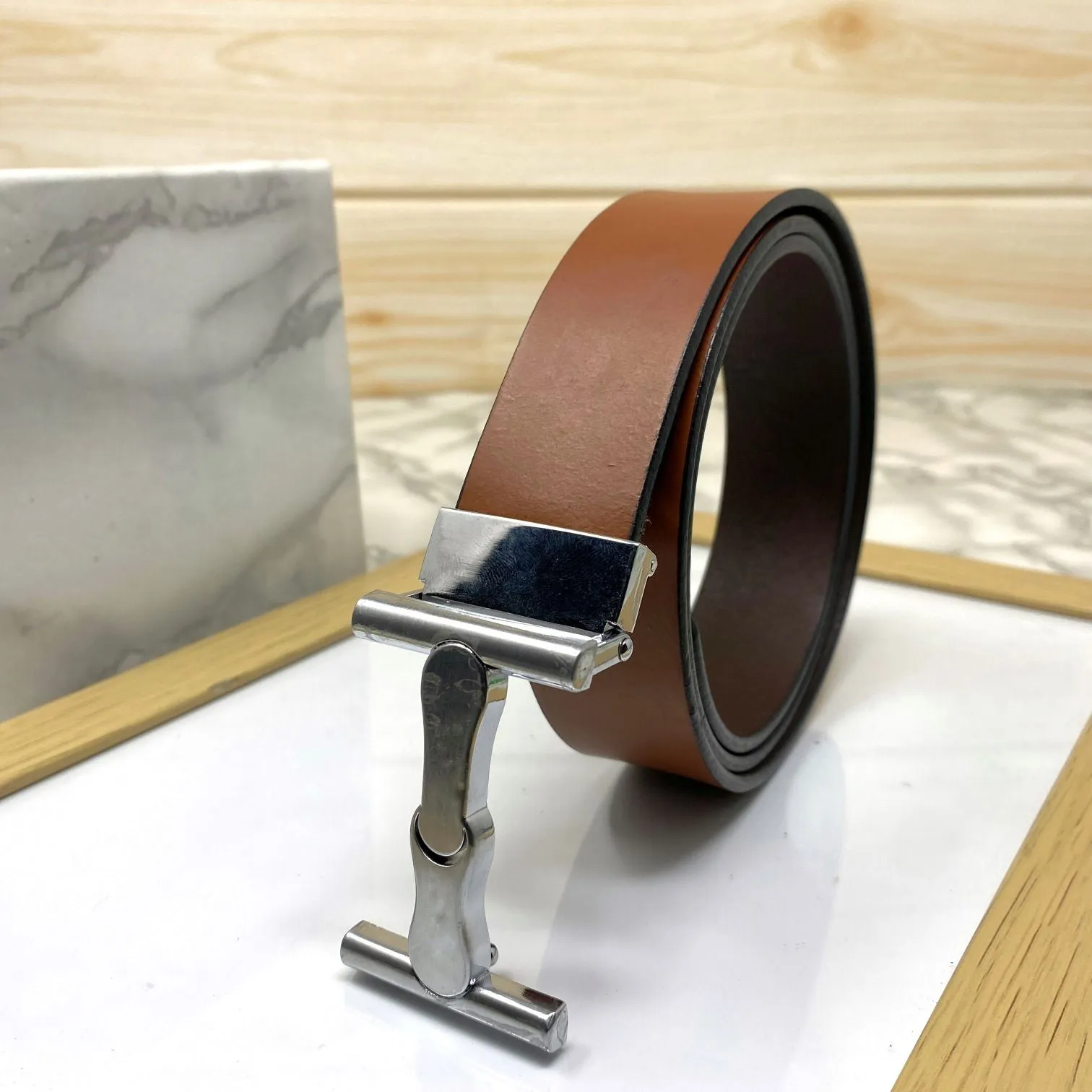 Vintage Design Leather Strap Belt-JonasParamount