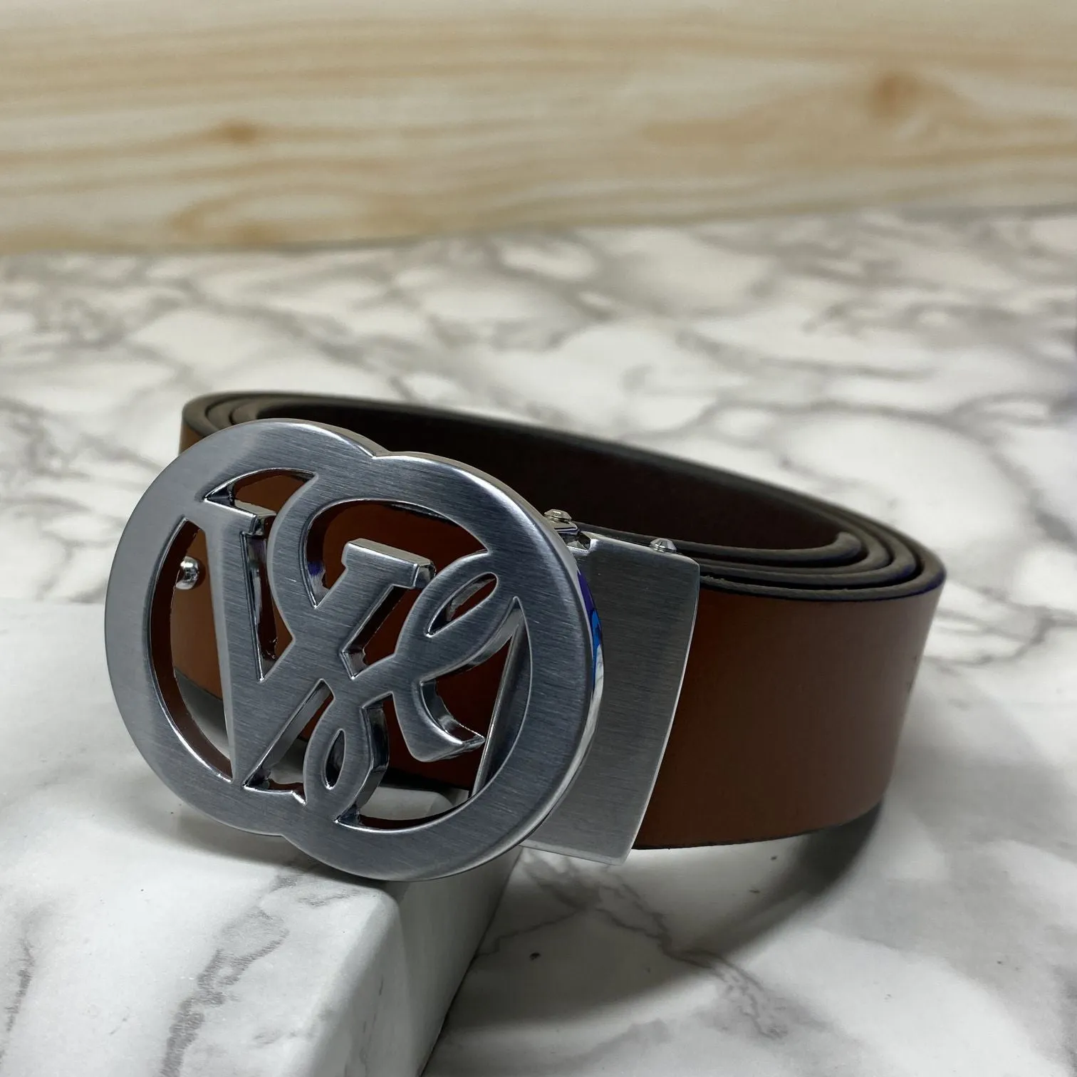 VSL Round Pin Buckle With Leather Strap-JonasParamount