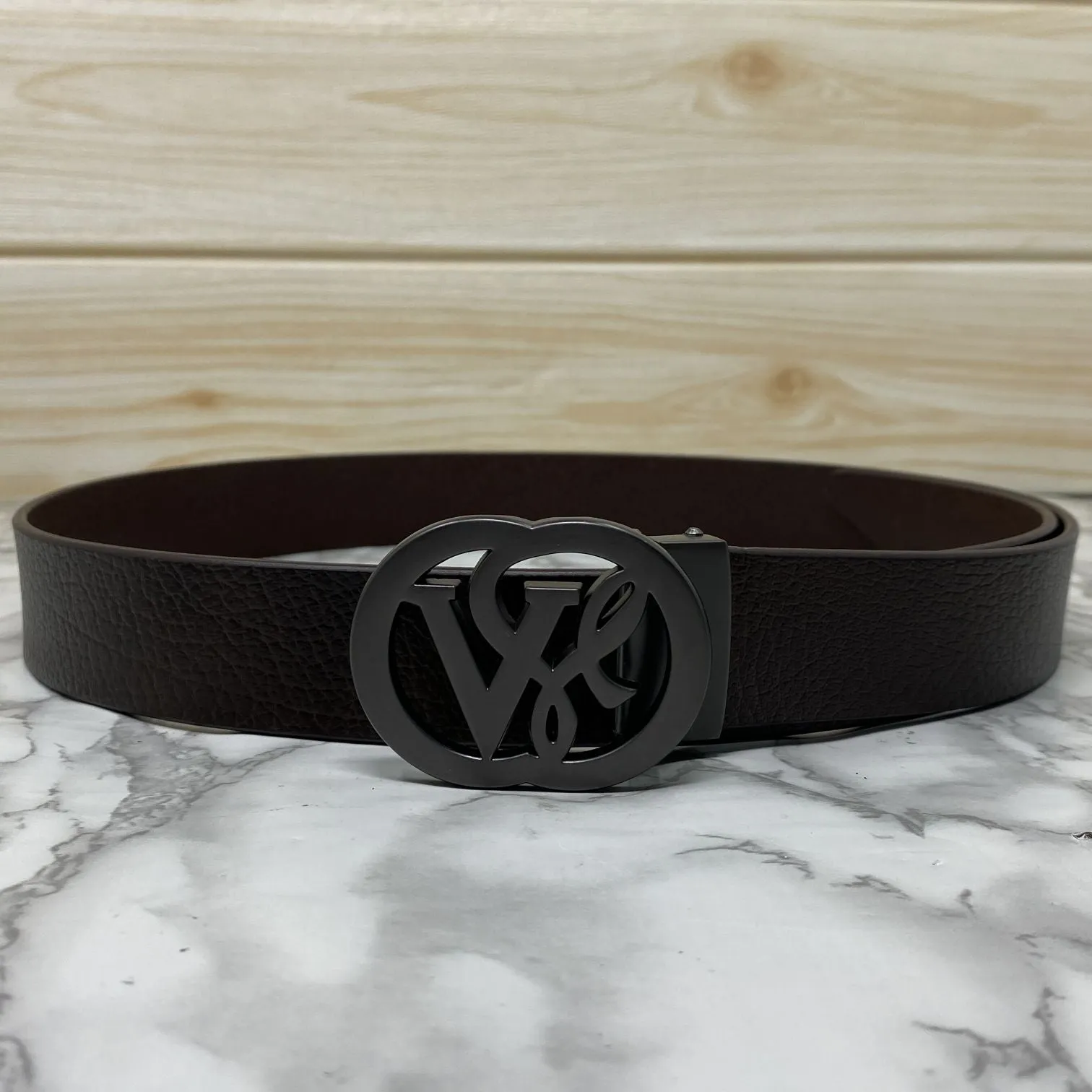 VSL Round Pin Buckle With Leather Strap-JonasParamount