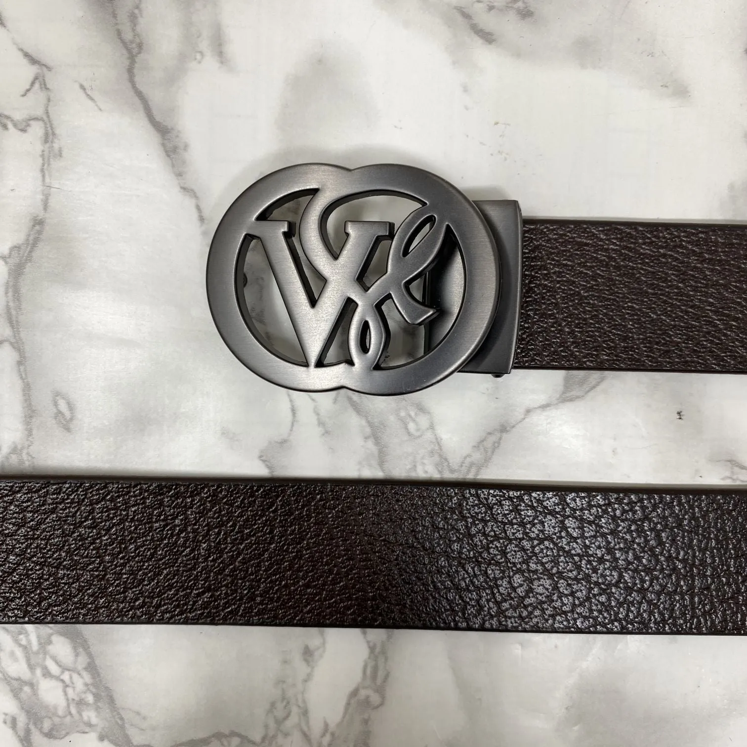 VSL Round Pin Buckle With Leather Strap-JonasParamount