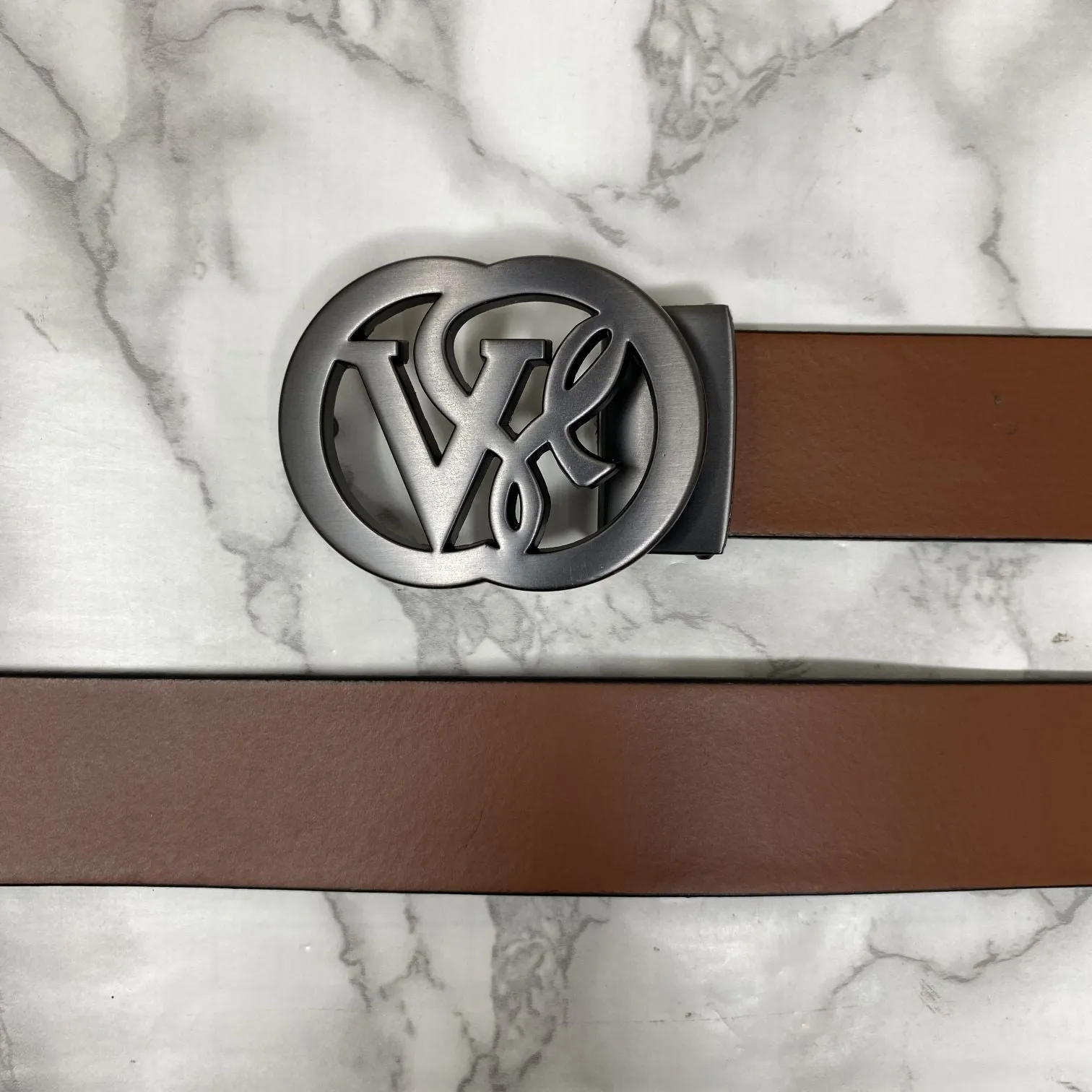 VSL Round Pin Buckle With Leather Strap-JonasParamount