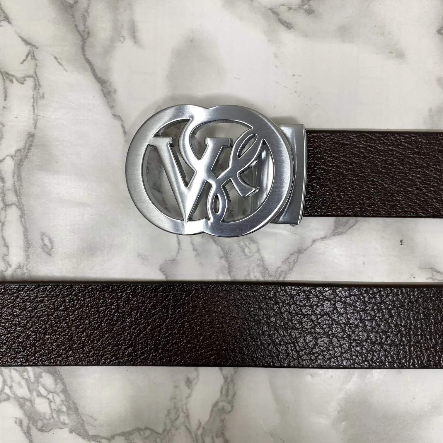 VSL Round Pin Buckle With Leather Strap-JonasParamount