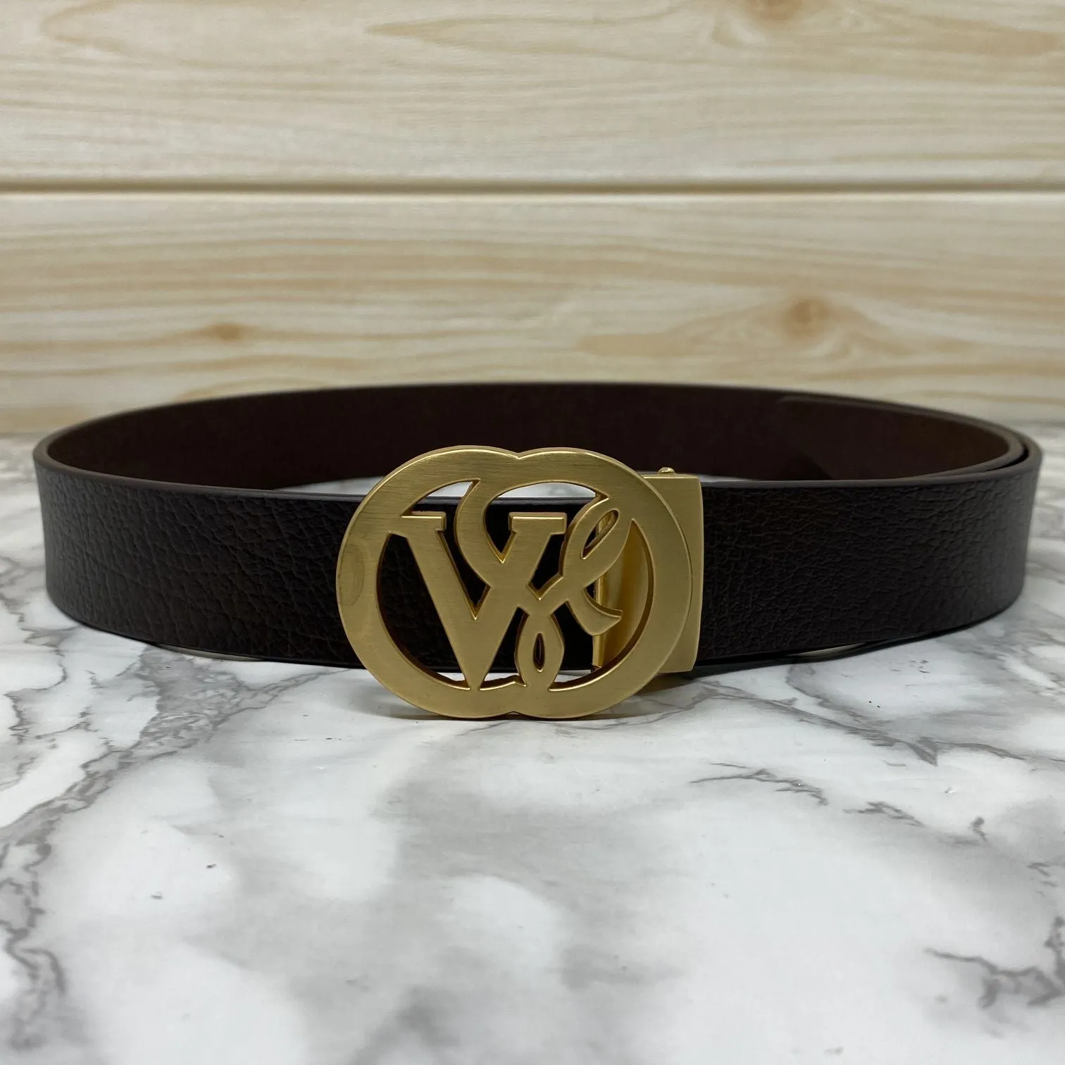 VSL Round Pin Buckle With Leather Strap-JonasParamount