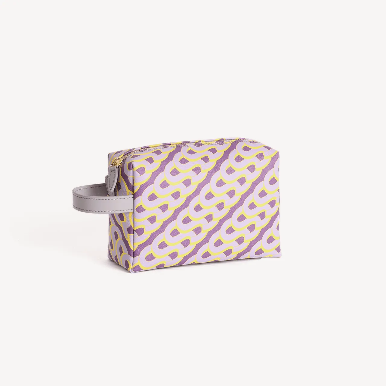 Washbag Medium Monogram Print - Yellow & Lilac